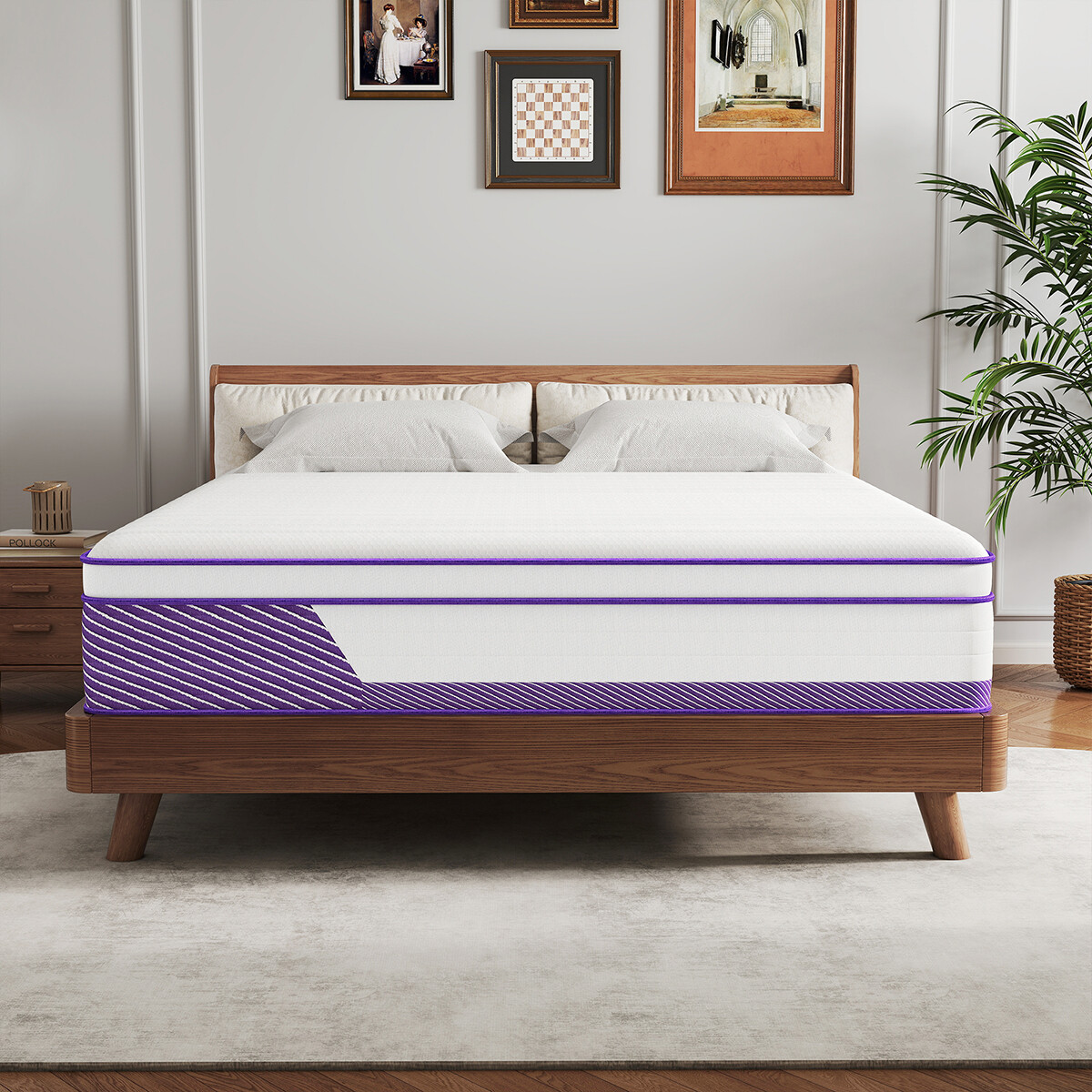 12″/14″ Mattress In a Box Gel Memory Foam Hybrid Spring Twin Full Queen King Bed