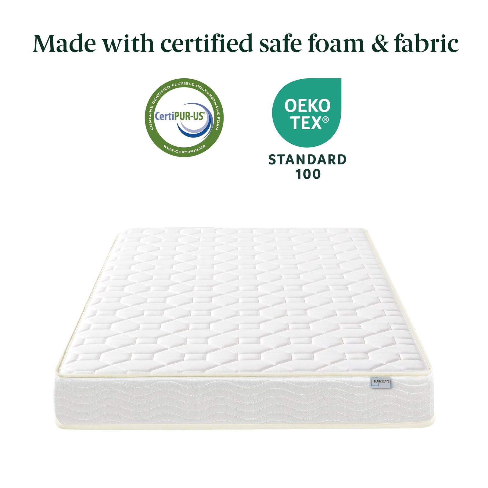 6 Inch Innerspring Coil Mattress, Steel Coils, Firm Support, Twin, Twin-XL Queen