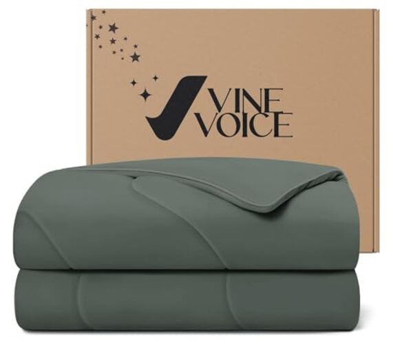 Dark Gray Soft Cooling Comforter – Full/Queen – 90″x90″ – Dark Gray