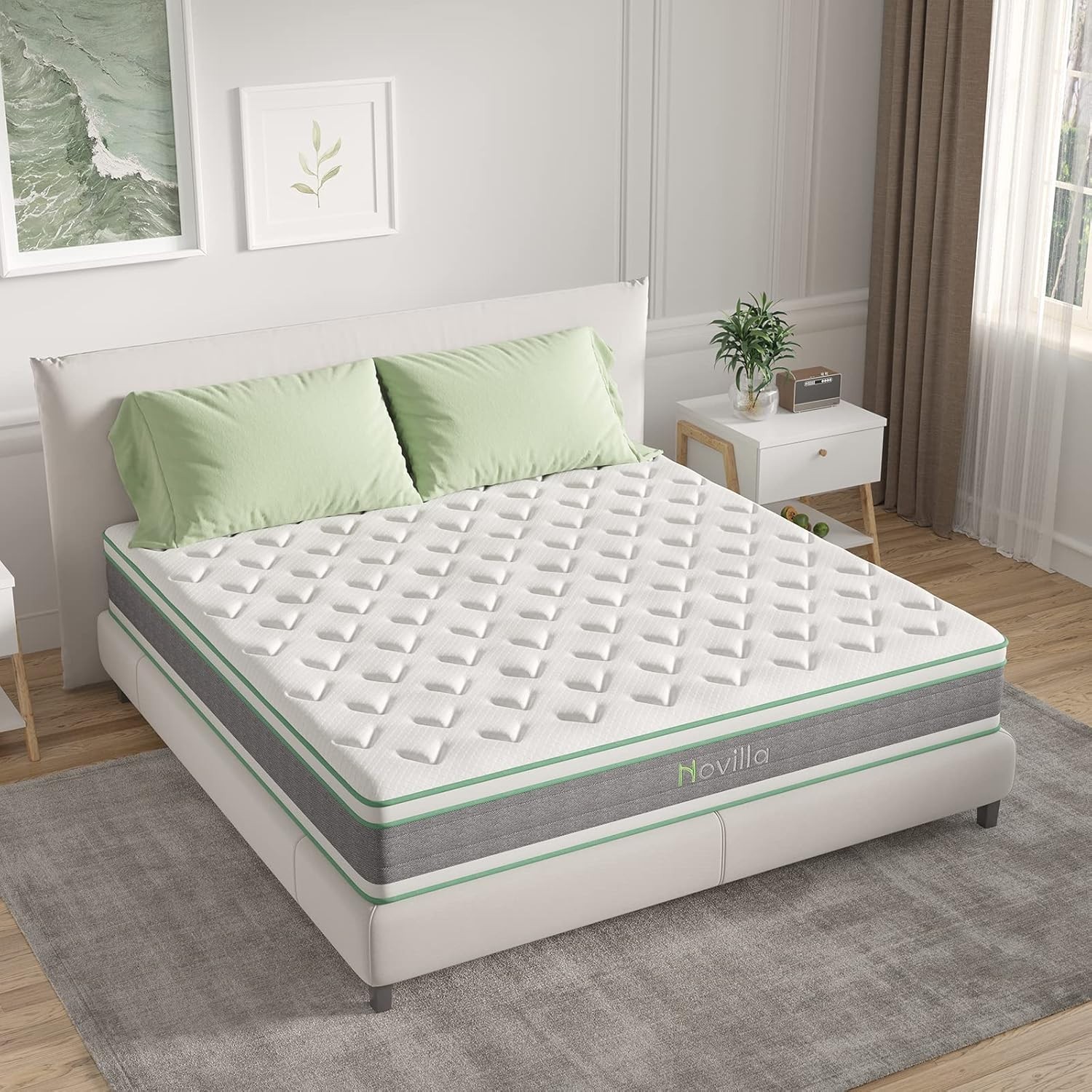 Luxury 12-Inch Medium Firm Hybrid Mattress – Pocket Coil & Gel Memory Foam