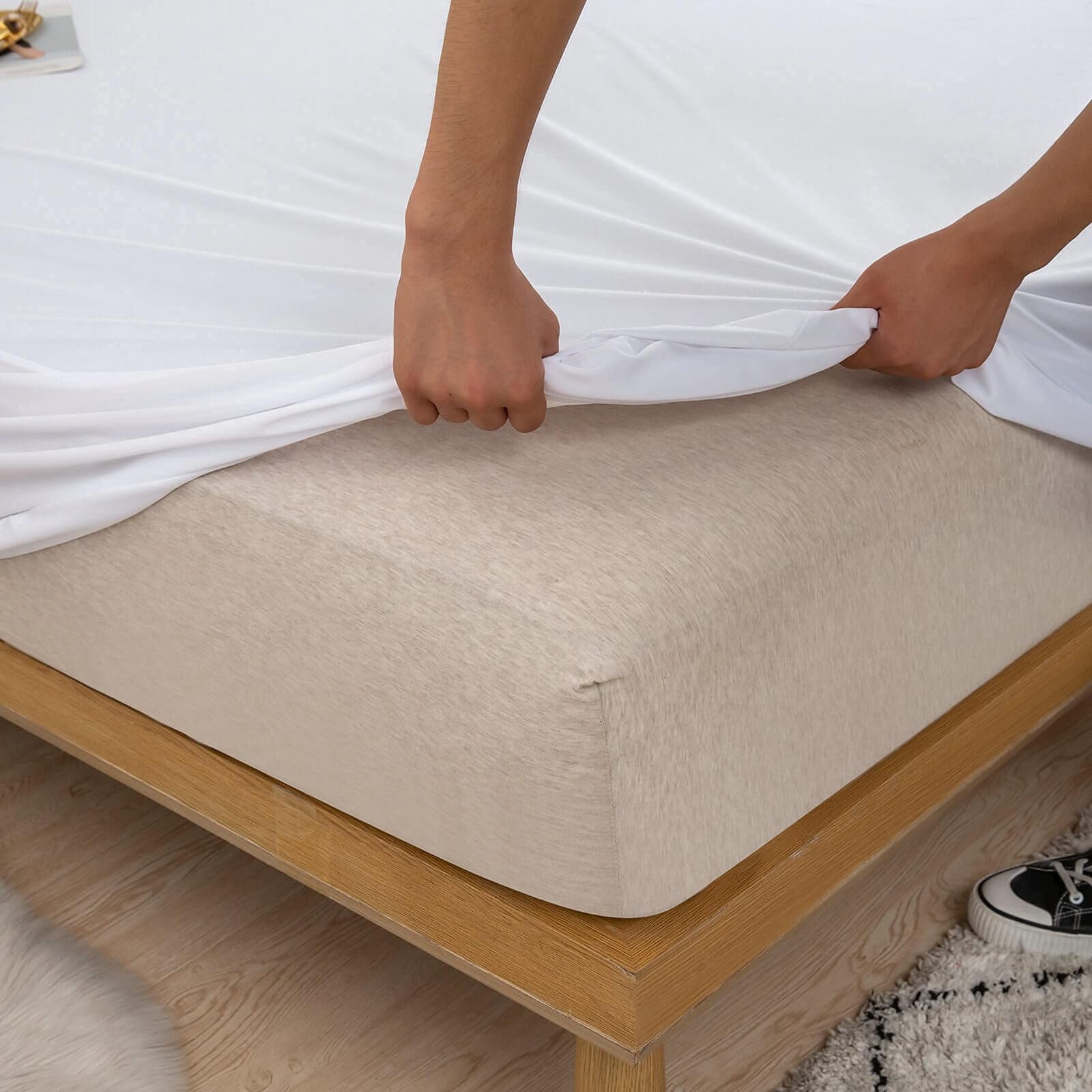 Cooling Twin XL Mattress Protector Waterproof Ultra Soft XL, White