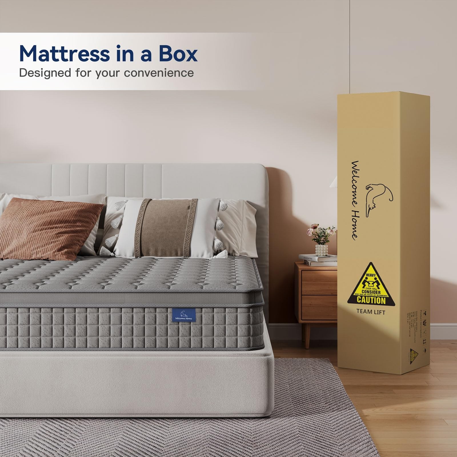 10 Inch Multilayer Hybrid Twin Mattress – Multiple Sizes & Styles Available, …