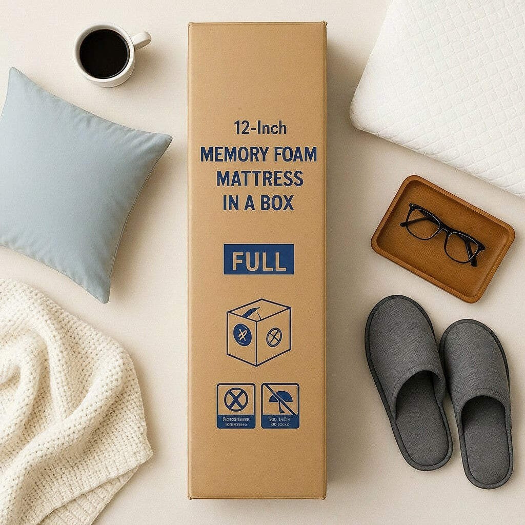 12-Inch Memory Foam Mattress in a Box — Full