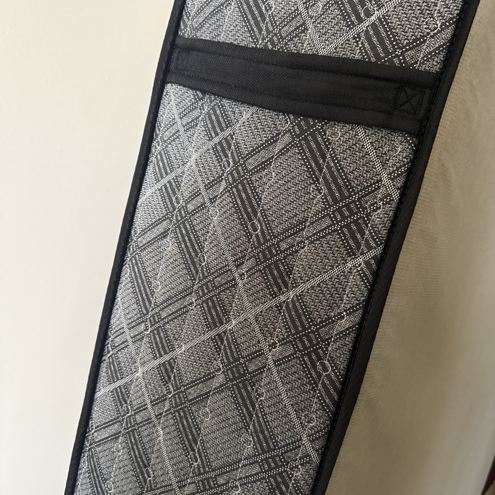 King Size Gray and White Mattress with Geometric Pattern for Bedroom