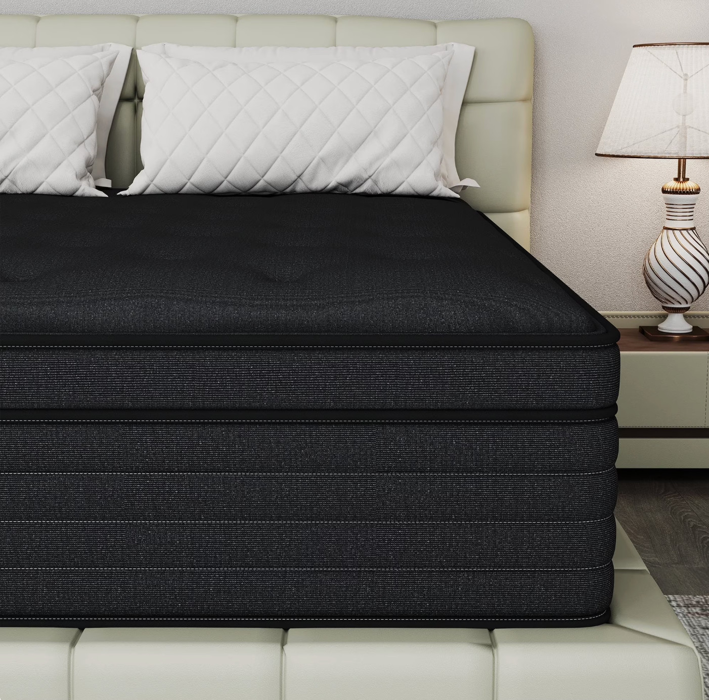 14″ Queen Colchon Memory Foam Hibrido Cama Queen Knitted Mattress Medium Hybrid