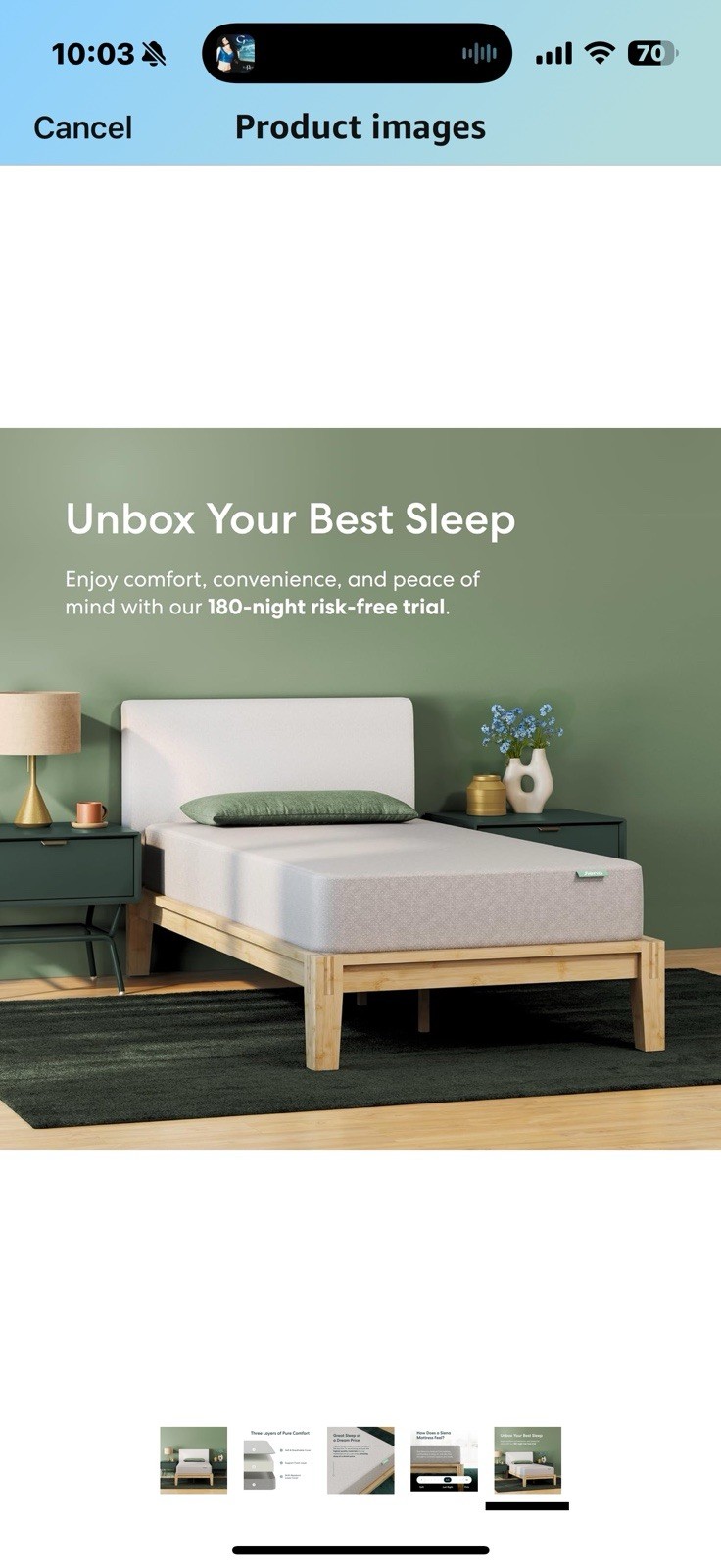Siena 6″ Full Foam Mattress – Medium Firm – 180 Night Trial – Premium