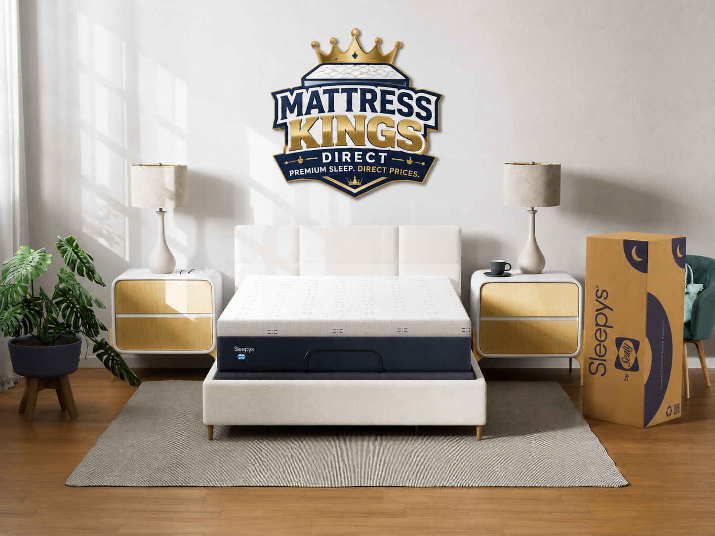 NEW Sleepy’s by Sealy Queen Memory Foam Plush Mattress Bed in a Box Sealed
