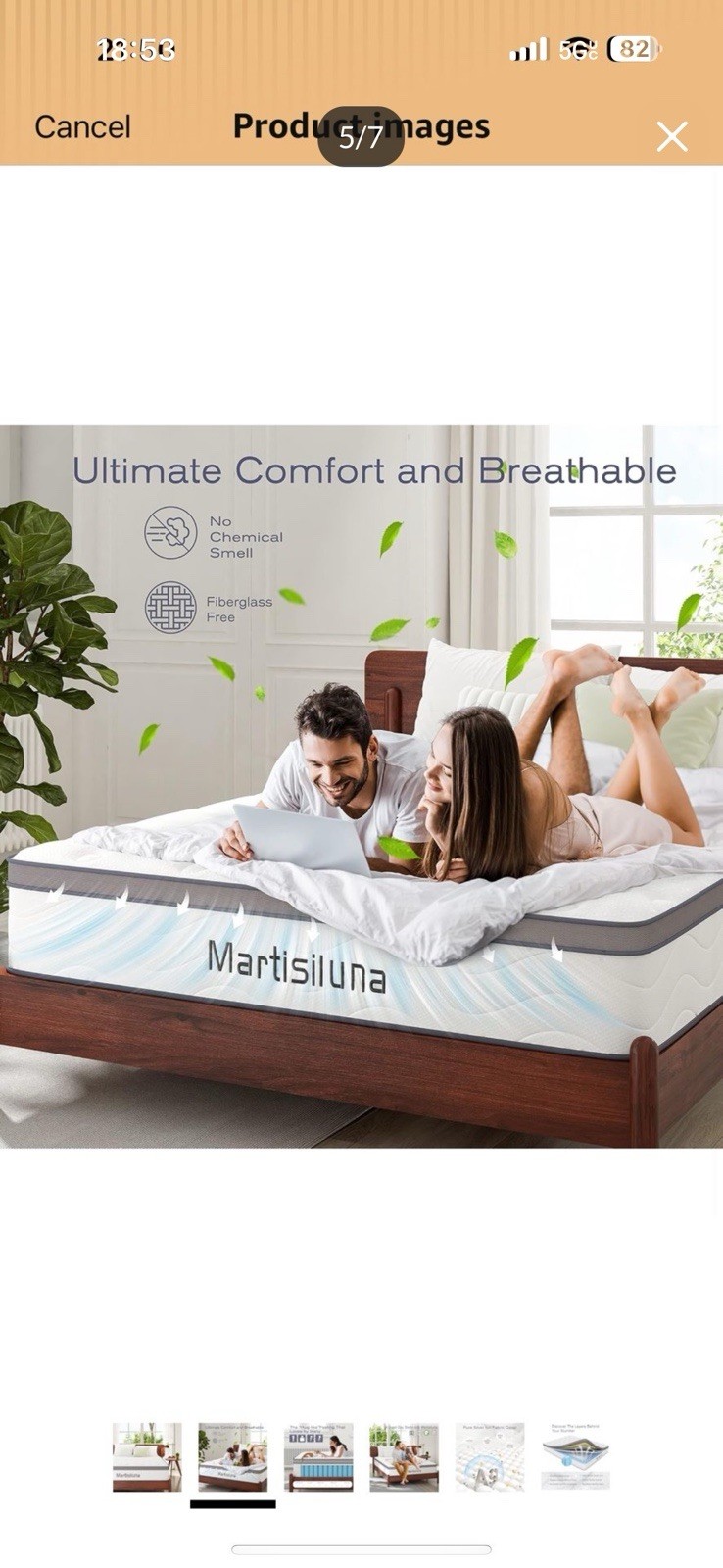 Martisiluna Twin Mattress, 10.5 Inch Memory Foam Full Hybrid Mattress