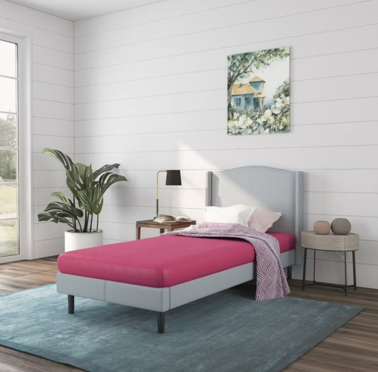 NapQueen Rainbow 5″ Twin, Memory Foam Mattress, White