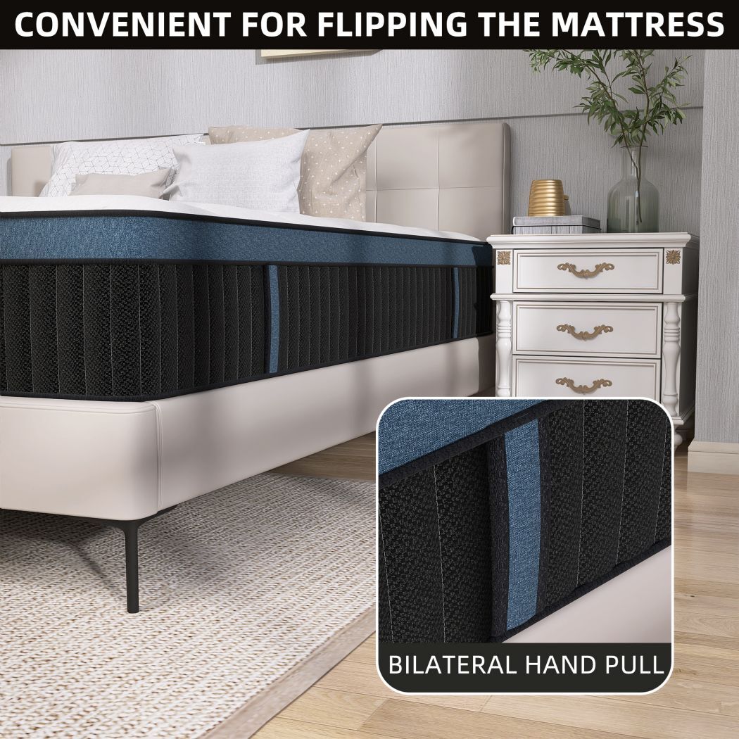 12″ 14″ Mattress Twin Full Queen King Pocket Spring Gel Memory Foam Bed in a Box