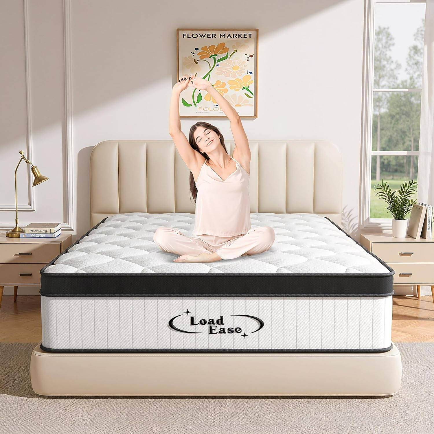 King Size Mattress 12 Inch King Mattress in a Box for Back Pain Relief Upgrad…