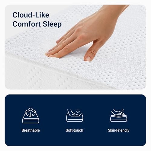 “8-Inch Twin XL Gel Memory Foam Mattress – Cooling, Pressure Relief, CertiPUR-US