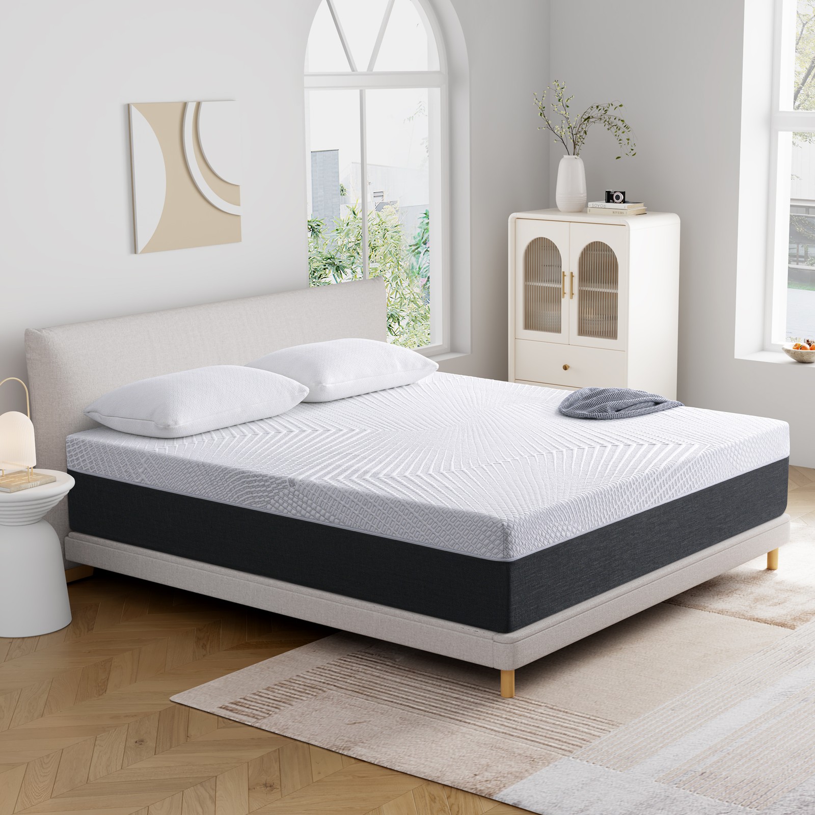8/10/12 In No-Noise Gel Memory Foam Mattress Twin Full Queen King Szie Mattress