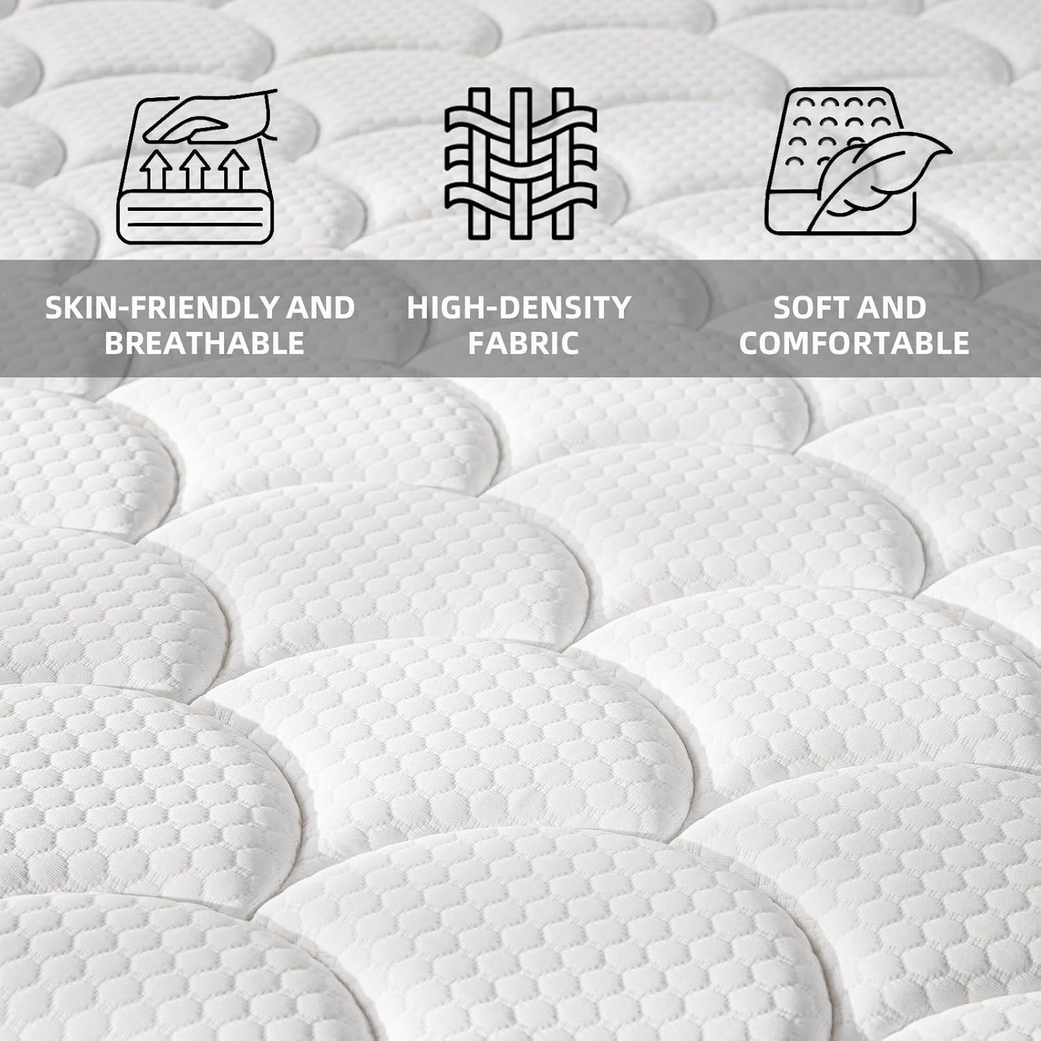 Medium Firm Hybrid Twin Mattress – CertiPUR-US Certified Sleep Solution