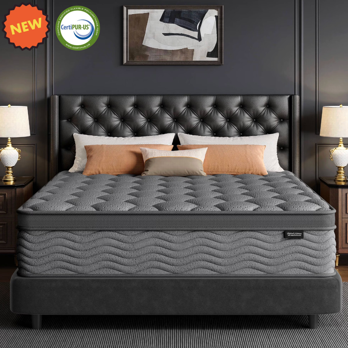 10″ Twin Colchon Gel Memory Foam Hibrido Cama Twin Mattress Hybrid Medium Firm