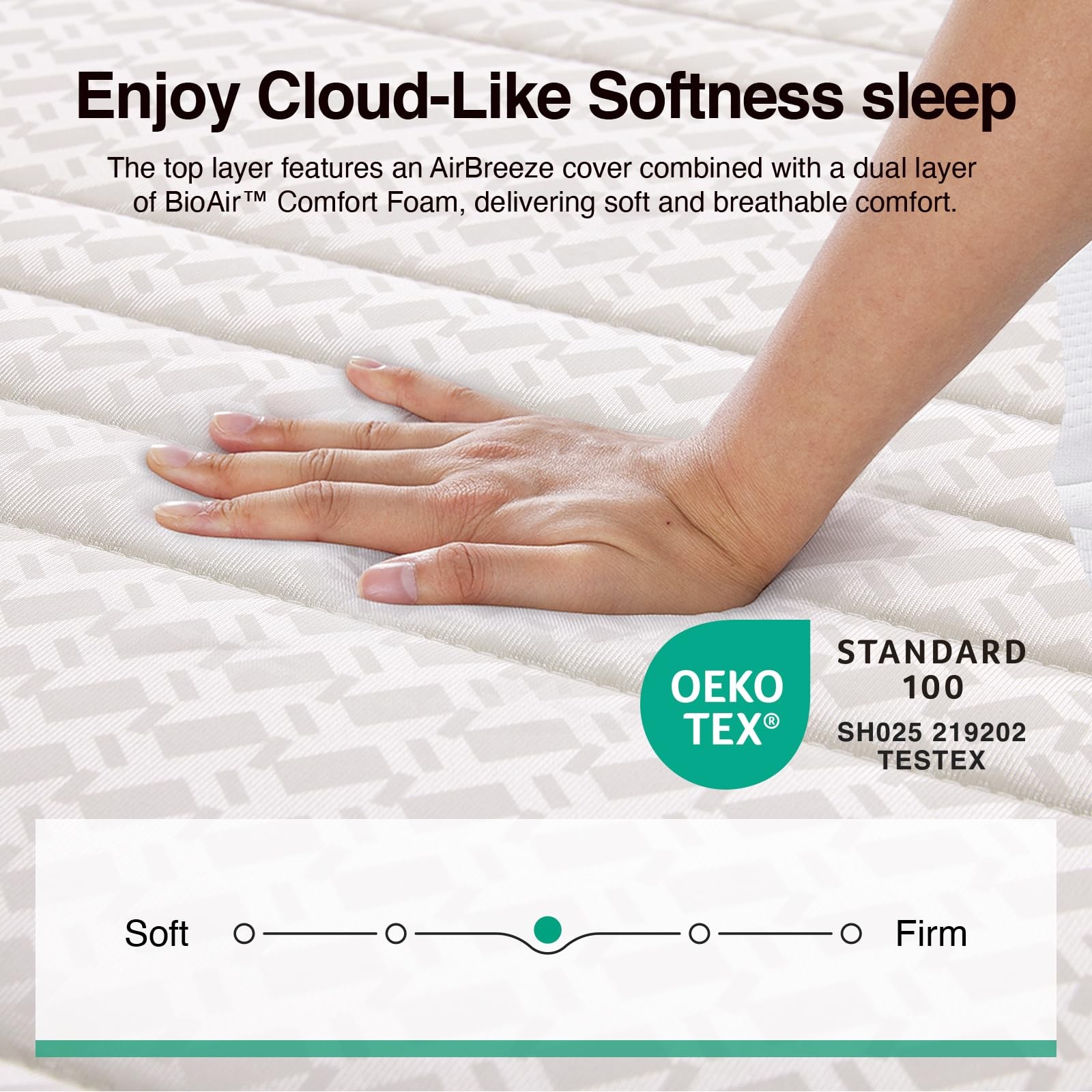 Twin XL Mattress, 6 Inch TXL Size Mattresses in a Box with Smarts™ Coil for P…