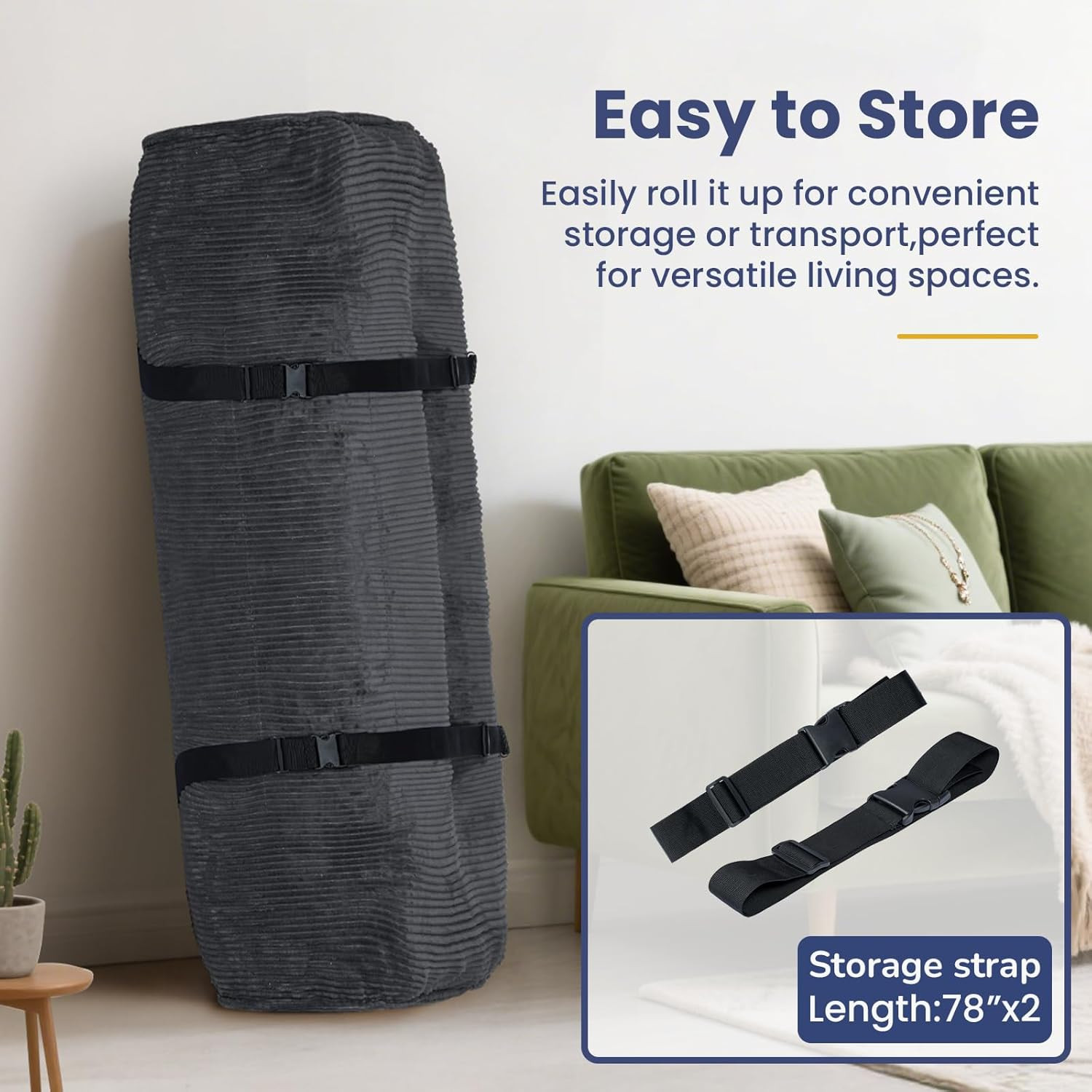 8 Futon Mattress Full Size Thick Futons Sofa Couch Bed Sleeper Sofa Bed Floor