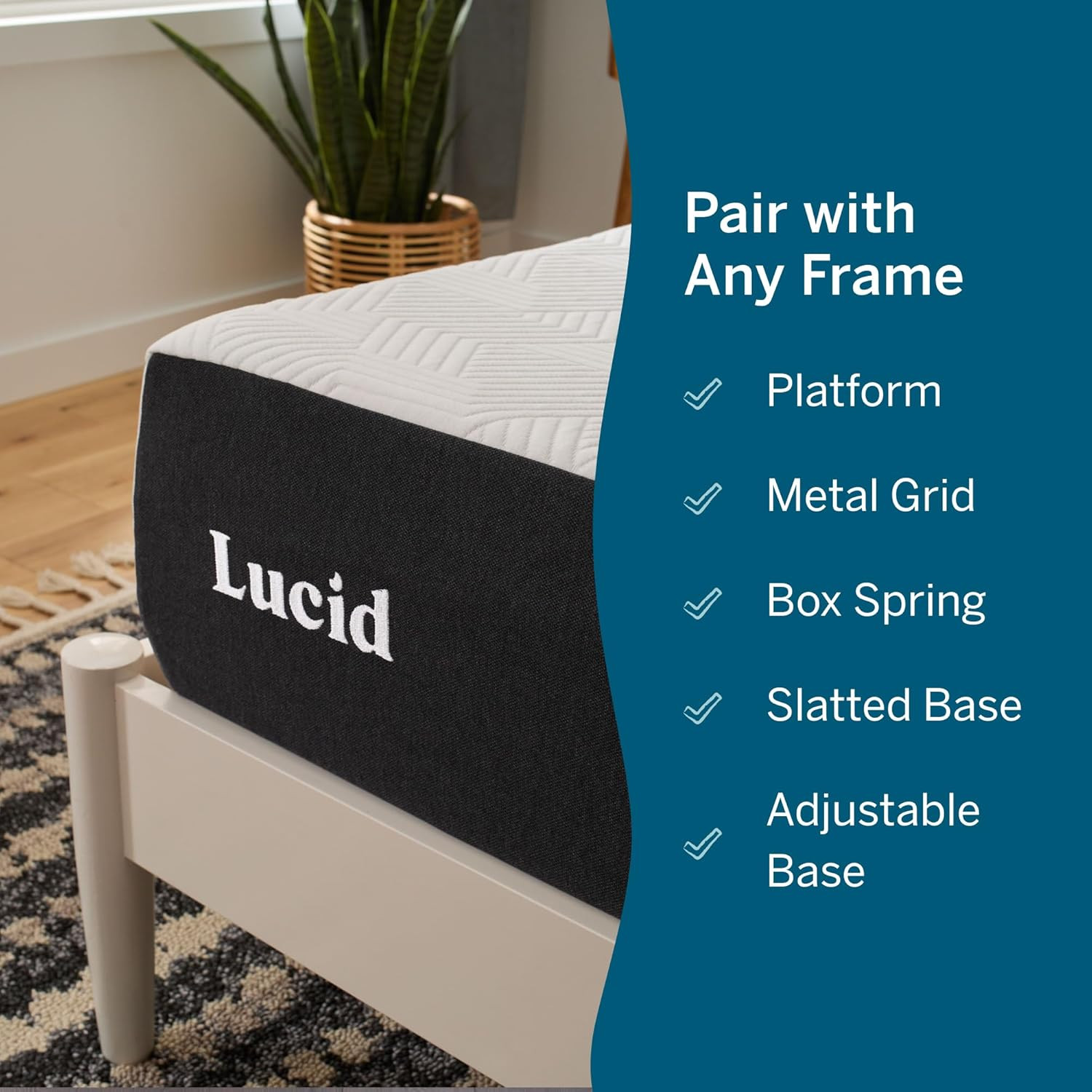Queen 10″ Memory Foam Mattress – Cooling Gel & Bamboo Charcoal – Bed in a Box