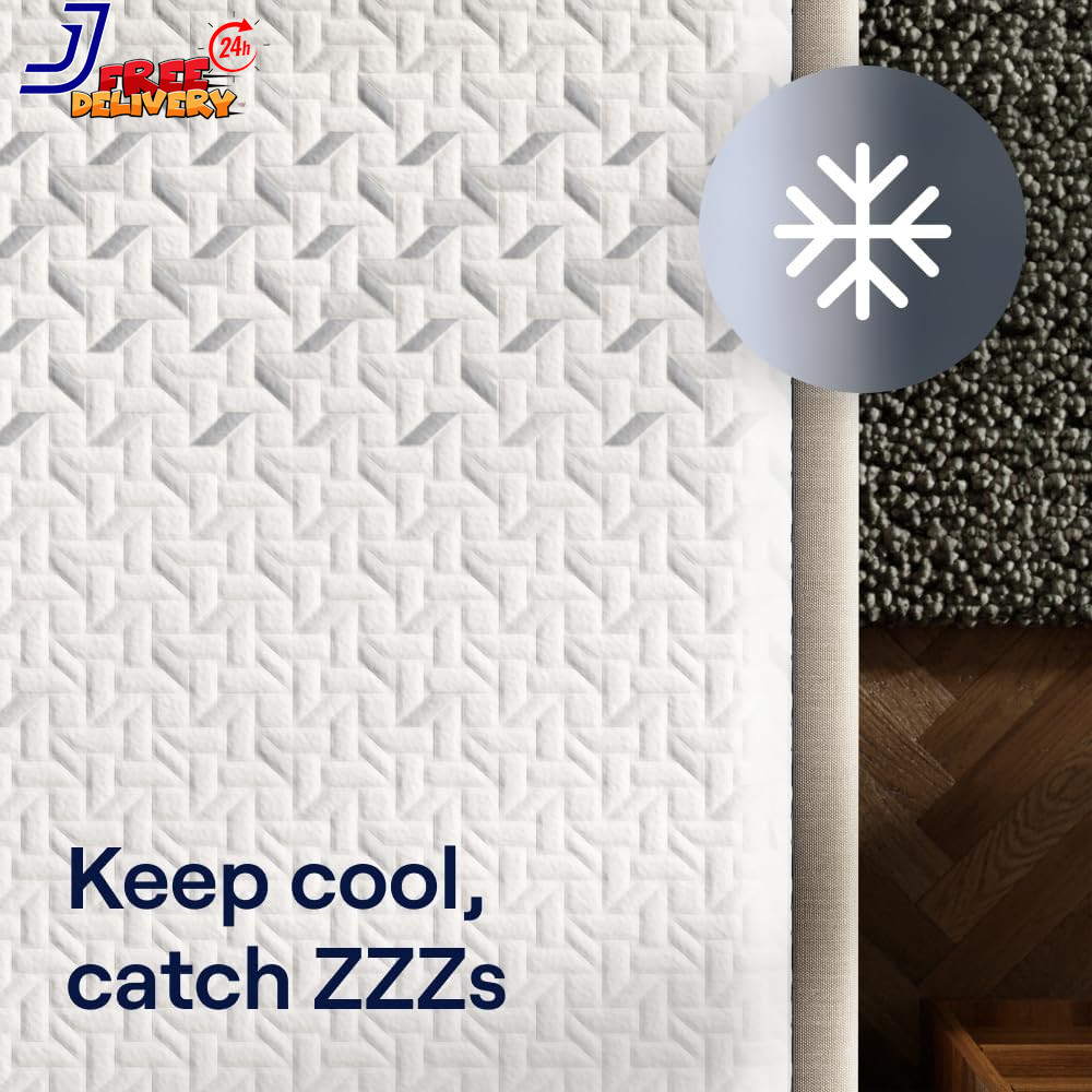 13” King Mattress Medium Firm Memory Foam Cooling Upgrade Back Pain Relief NEW