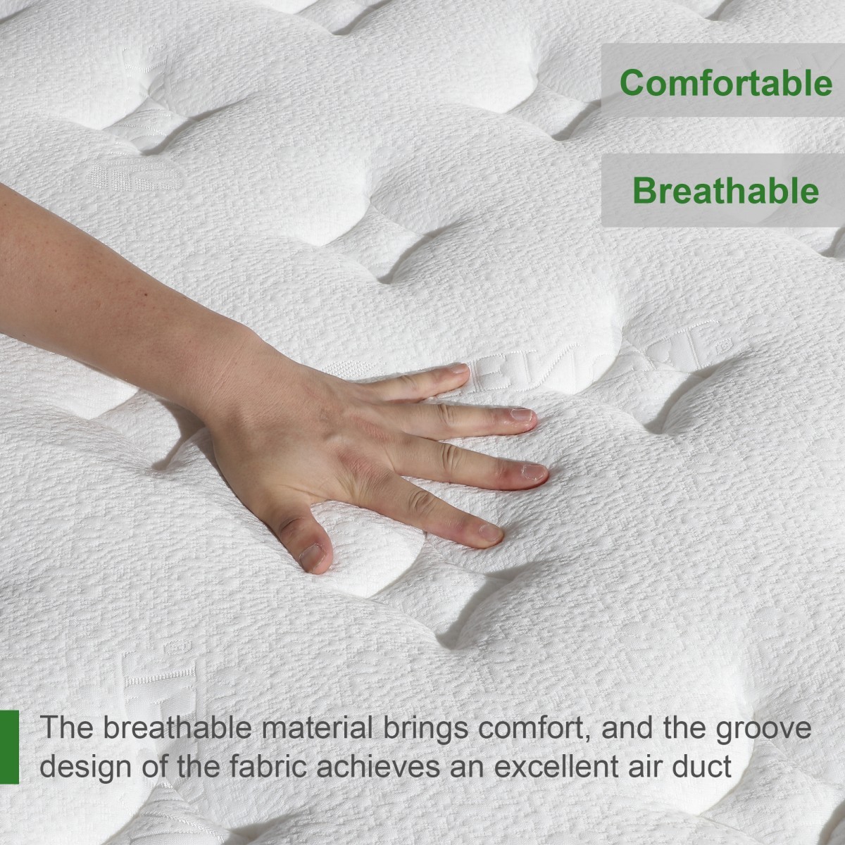 12 Inch Queen Size Mattress Gel Memory Foam Pocket Spring Hybrid Medium Firm Bed