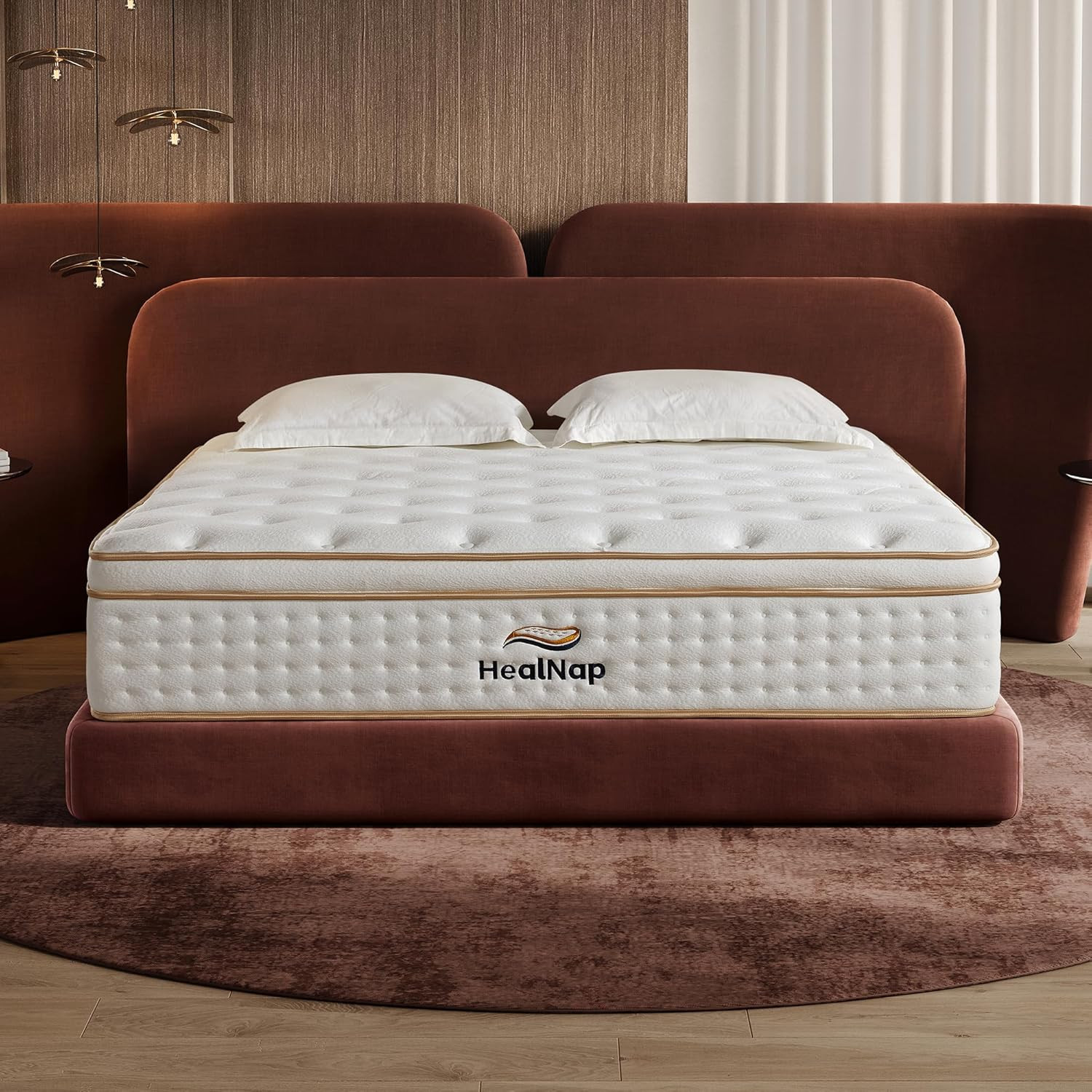 Queen,14inch Queen Hybrid Mattress in a Box Memory Foam Mattress Full Size Firm