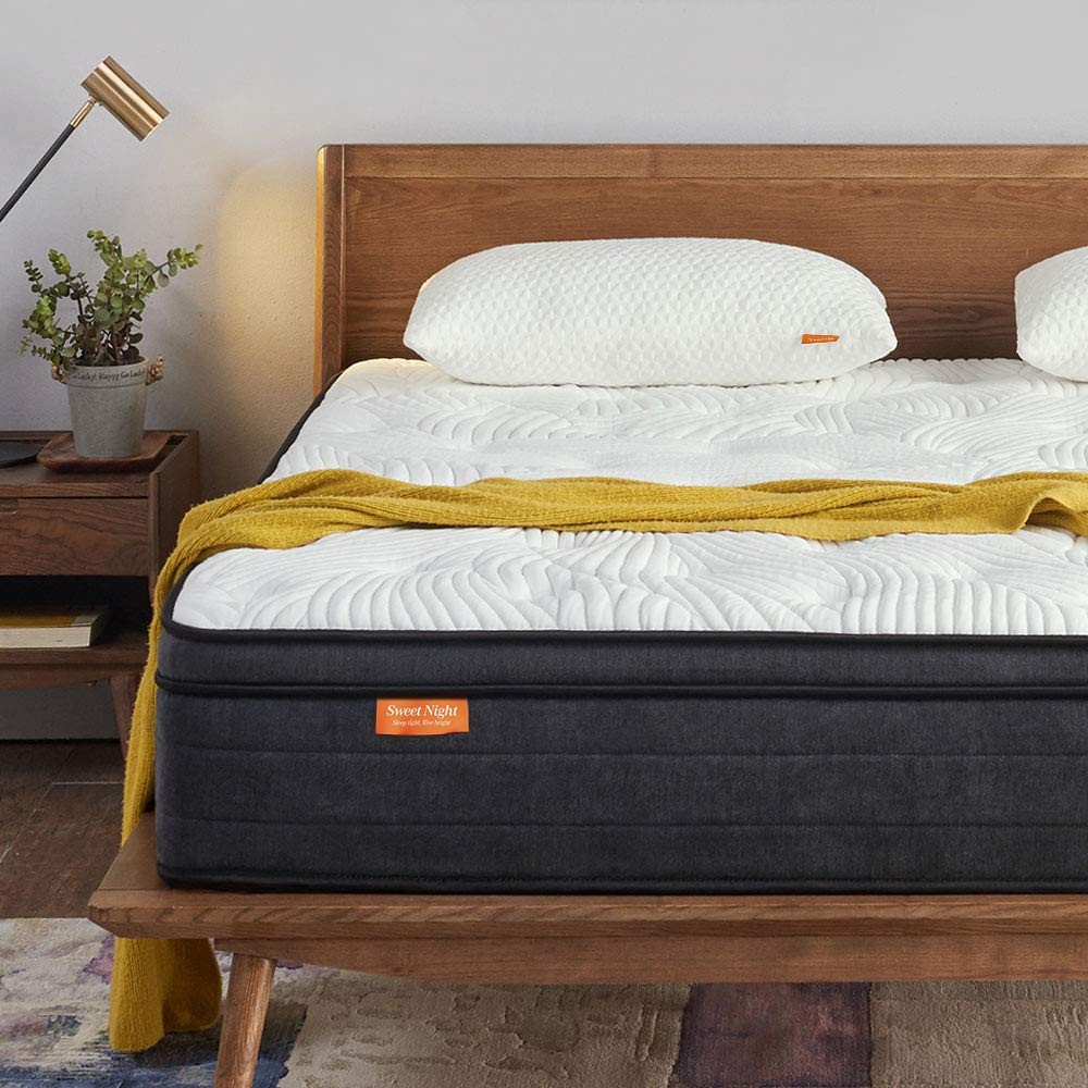 Queen Mattress in a Box – 12 Inch Plush Pillow Top Hybrid Mattress, Gel Memor…