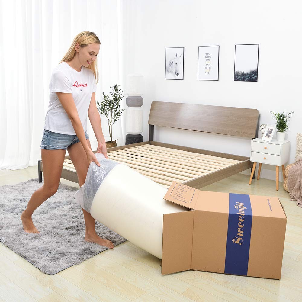 Queen Mattress in a Box – 12 Inch Plush Pillow Top Hybrid Mattress, Gel Memor…