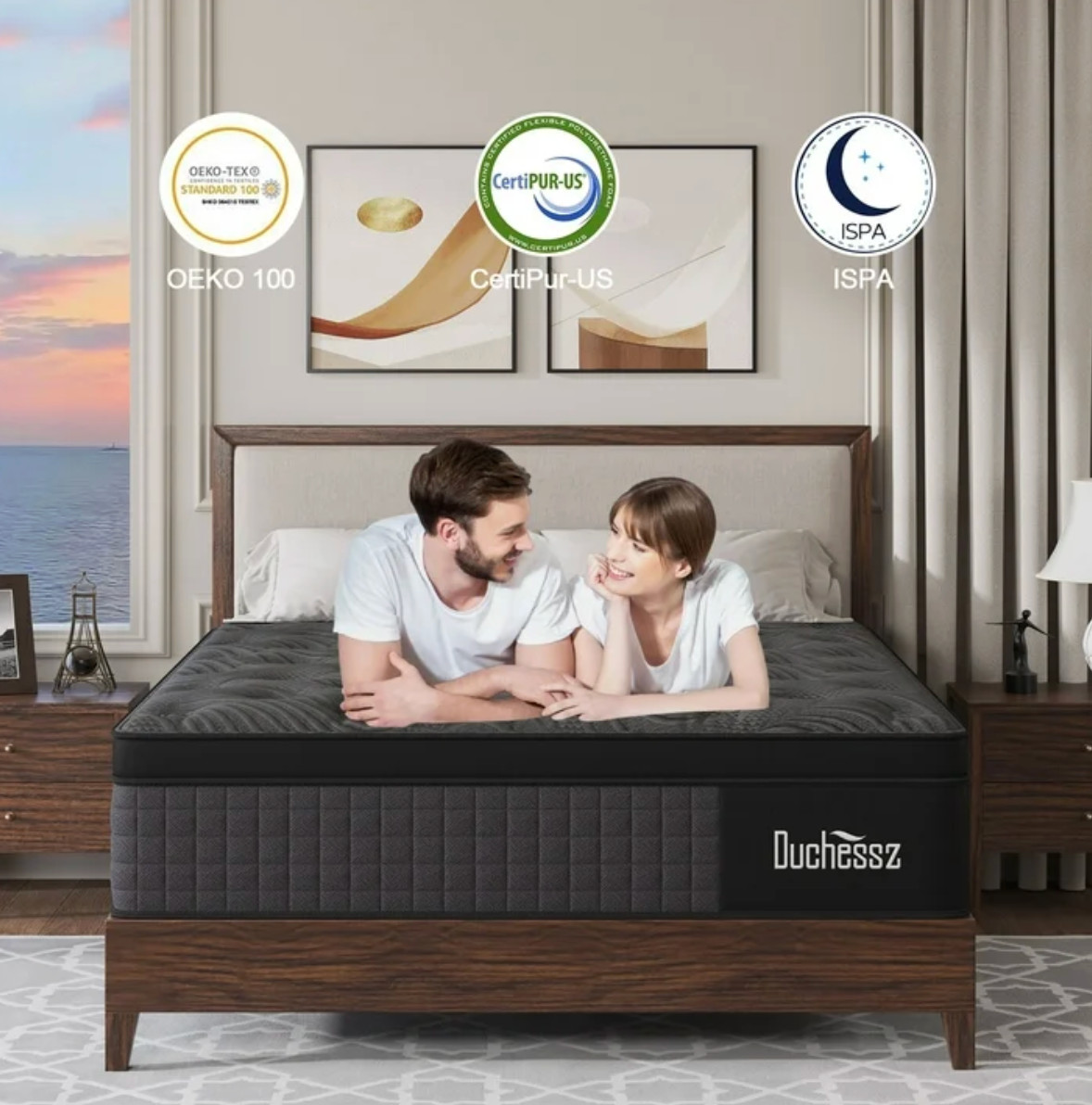 12in Colchón Twin Híbrido Gel Memory Foam 12” Twin Hybrid Mattress Medium Firm