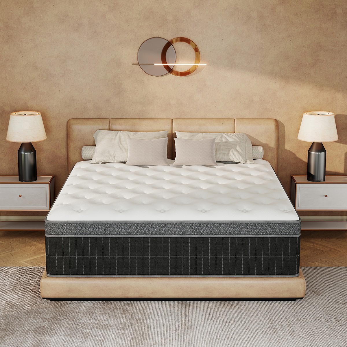 10″12″14″ Twin Full Queen King Mattress In A Box Gel Memory Foam Hybrid Spring