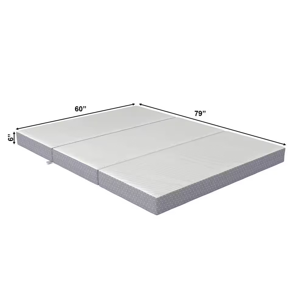 Coolsoft Queen Soft Memory Foam 6 In. Folding Mattress