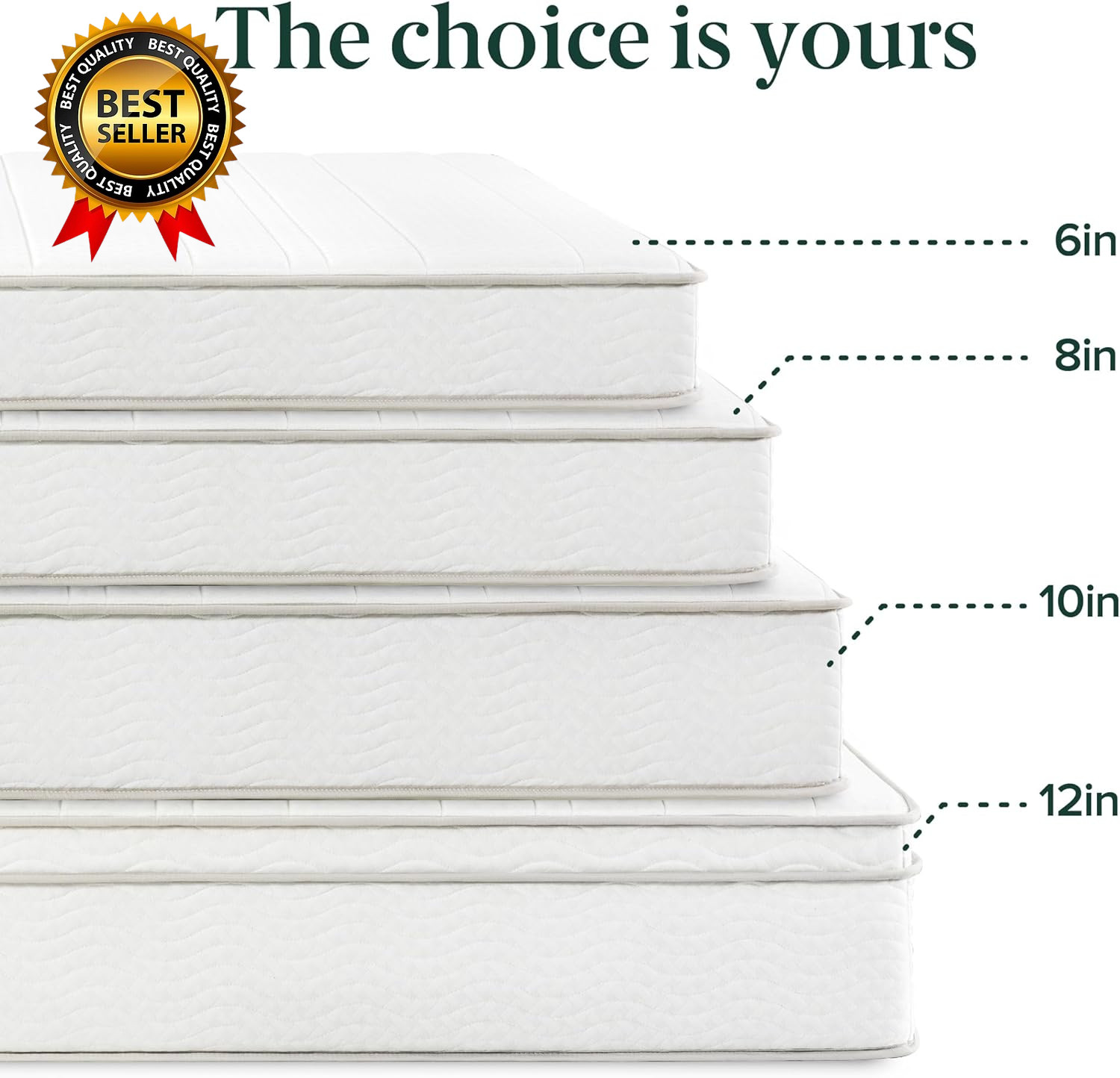 8 Inch Foam and Spring RV Mattress, [New Version], Short Queen for Rvs, Campers