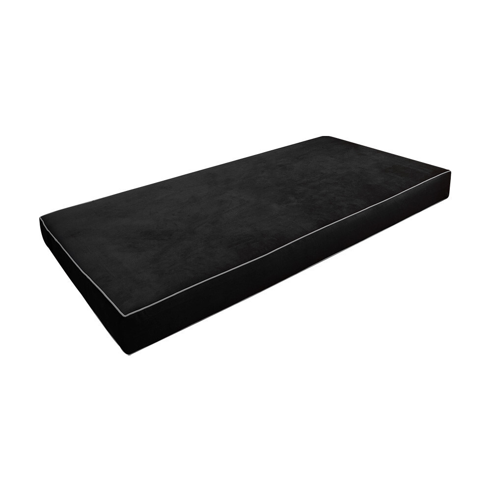 Contrast Pipe 8″ Twin 75x39x8 Velvet Indoor Daybed Mattress |COVER ONLY|-AD350