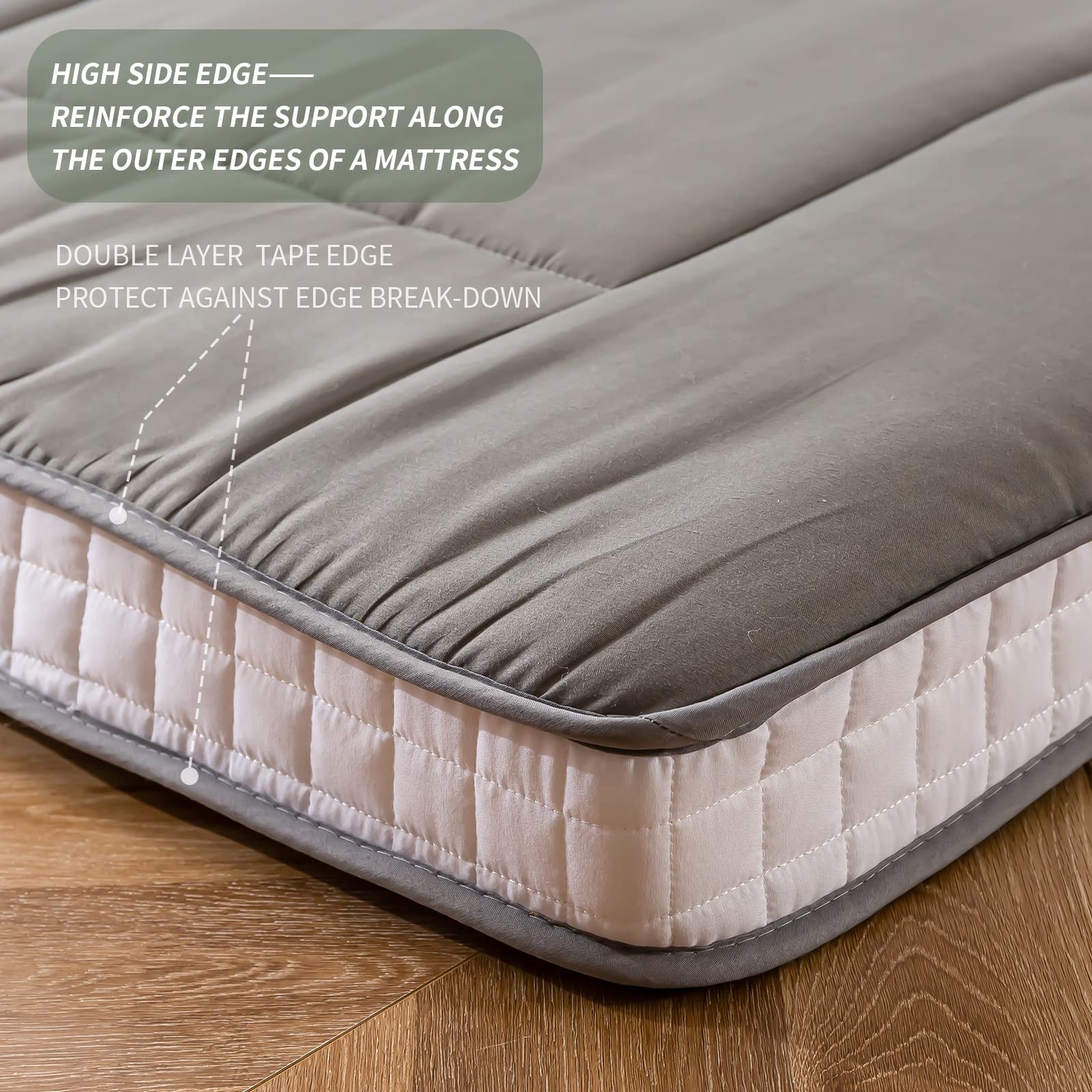 King Futon Foam Mattress Topper, Japanese Foldable Mattress Bed, Extra Thick …