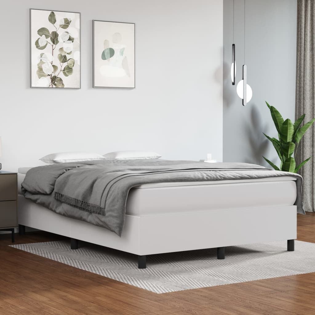 Bed Frame Upholstered Mattress Foundation Bedroom Furniture Faux Leather vidaXL