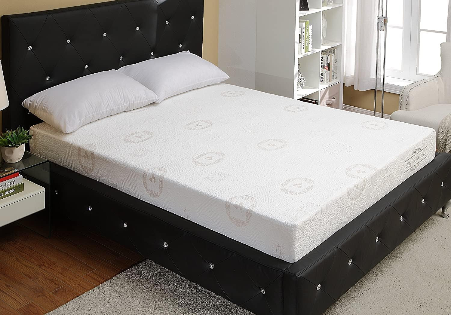 King Herbal Fusion Green Tea Memory Foam Mattress – USA Made, White