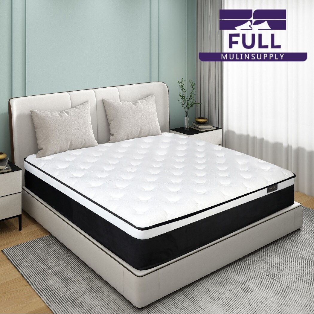 12 Inch Full Size Hybrid Mattress in A Box Spring Gel Memory Foam Medium Firm