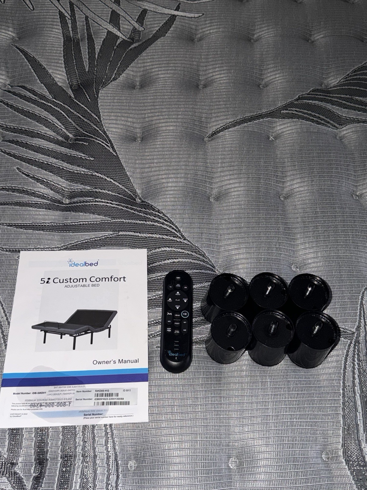 Adjustable Bed Frame & Sealy Posturepedic plus mattress King Size Bedroom set