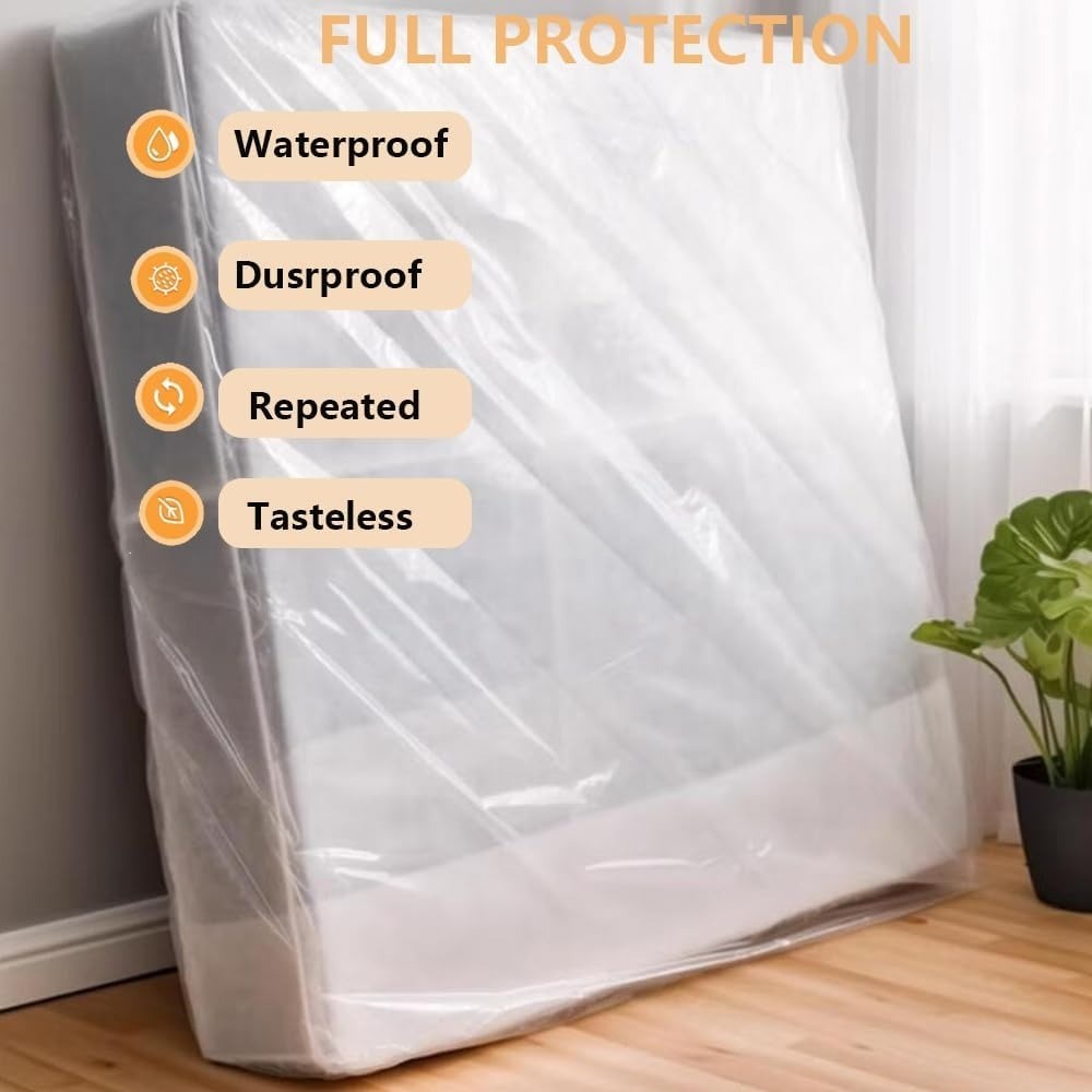 Waterproof Mattress Protector Cover Bag for Moving Storage Twin Full Size