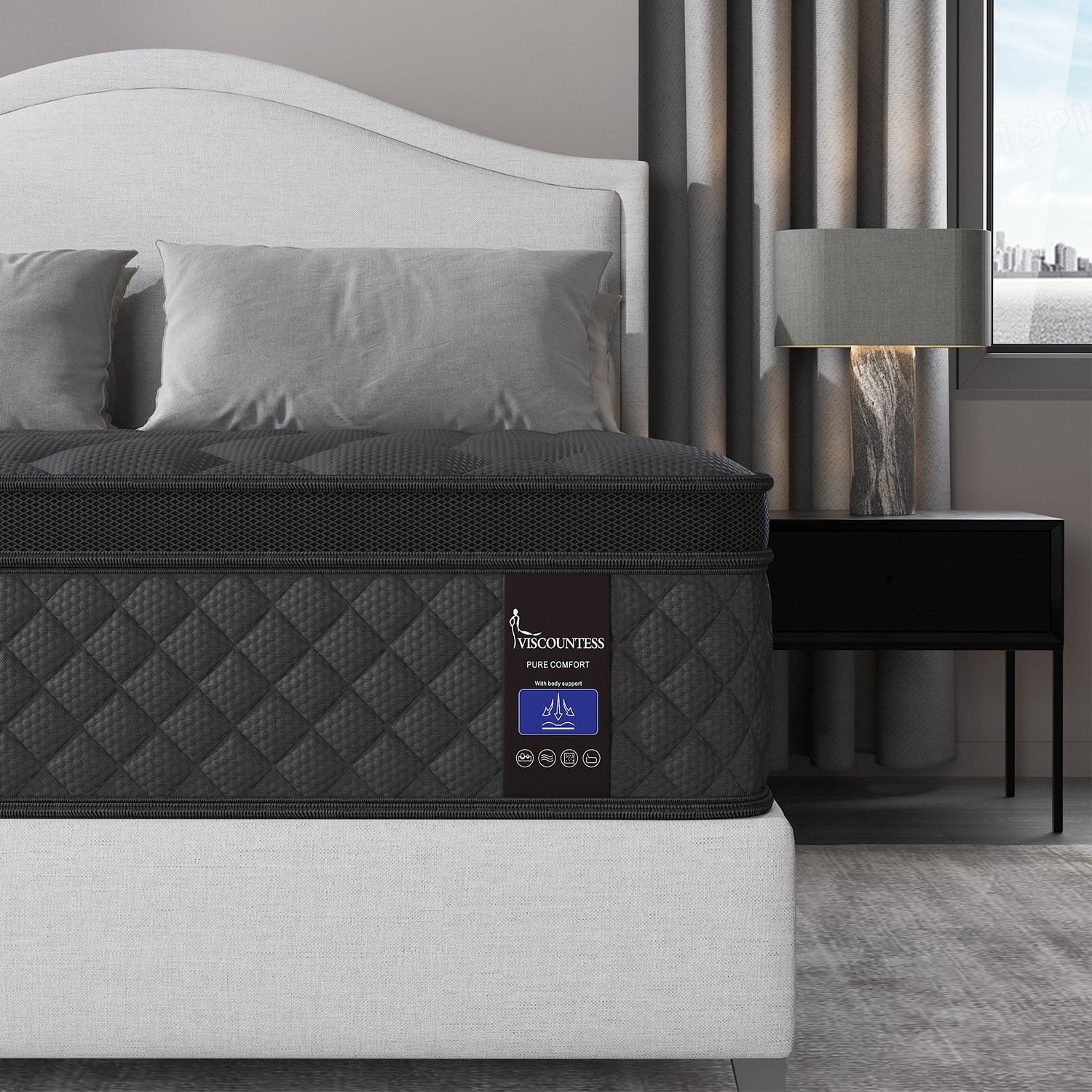 10Inch Hybrid Bed Mattress Twin Full Queen King Gel Memory Foam Innerspring