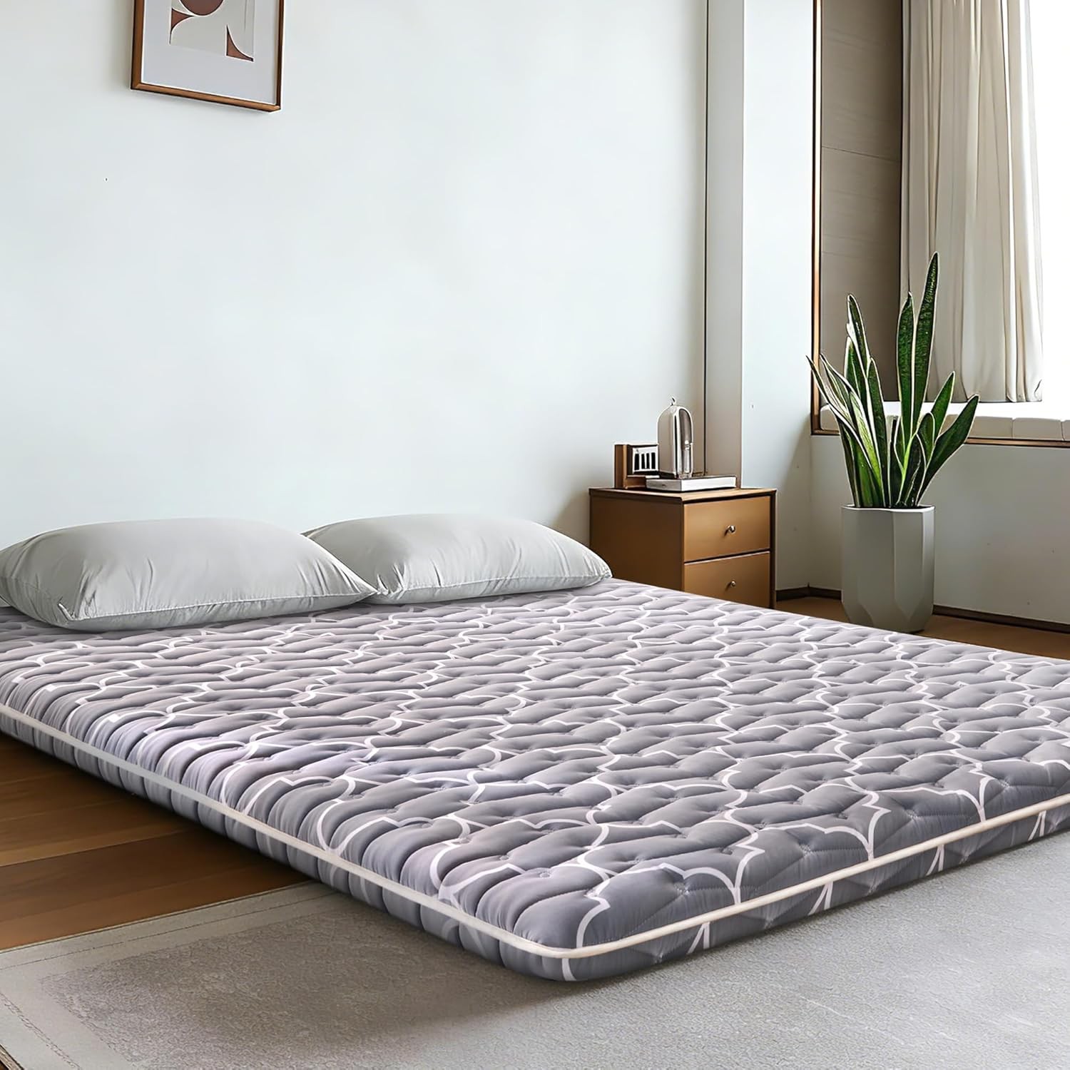 6th nerat Japanese Floor Futon Mattr – Extra-Thi 9-Layer Modern