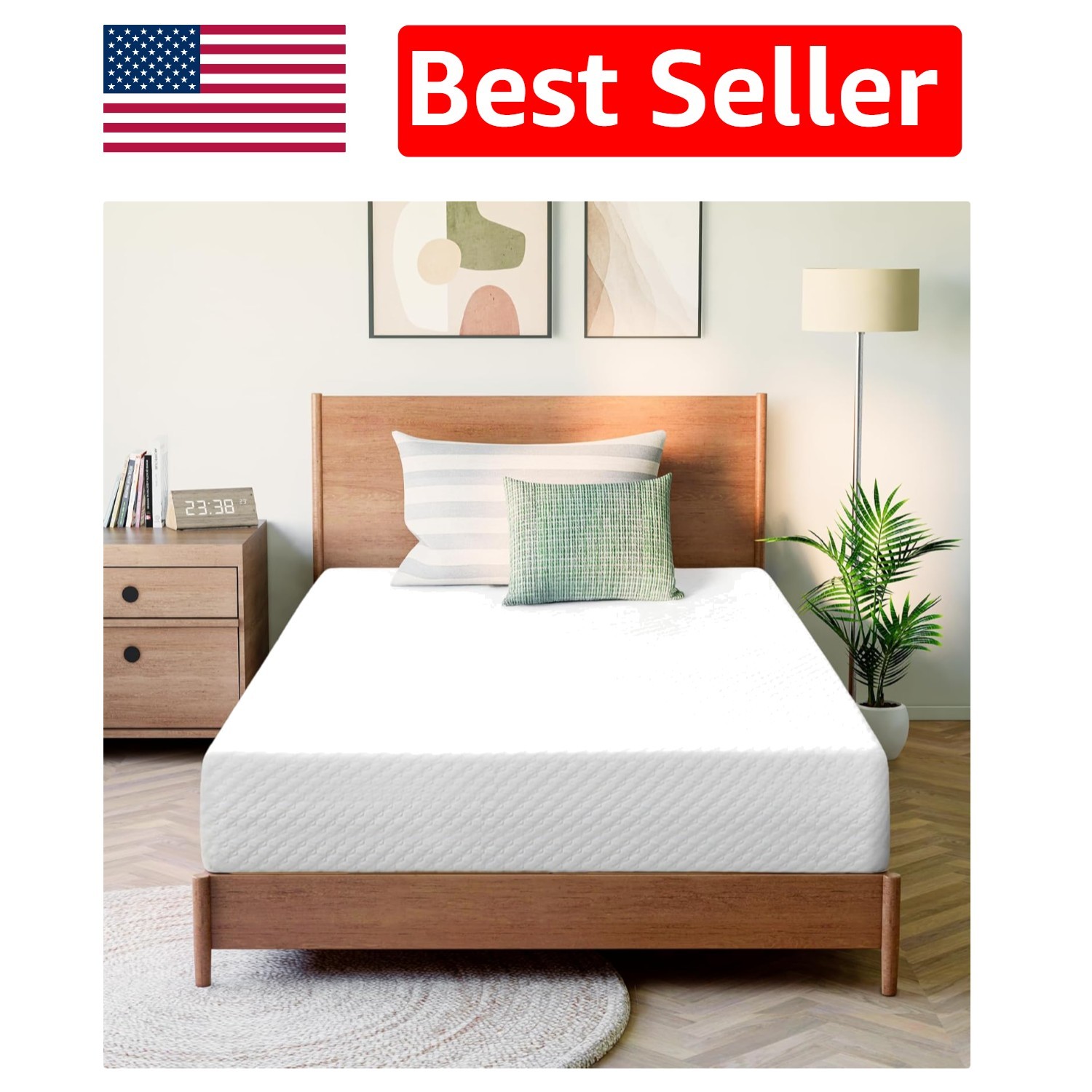 Twin Size 5 Inch Gel Memory Foam Mattress – Comfortable, Supportive, and Safe