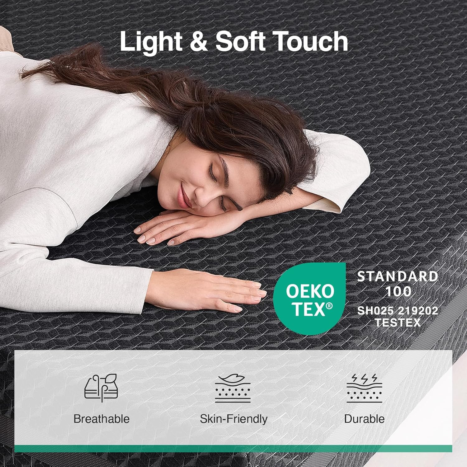 Queen Mattress 12 Inch, Queen Gel Memory Foam Mattress for Spinal Alignment, Res