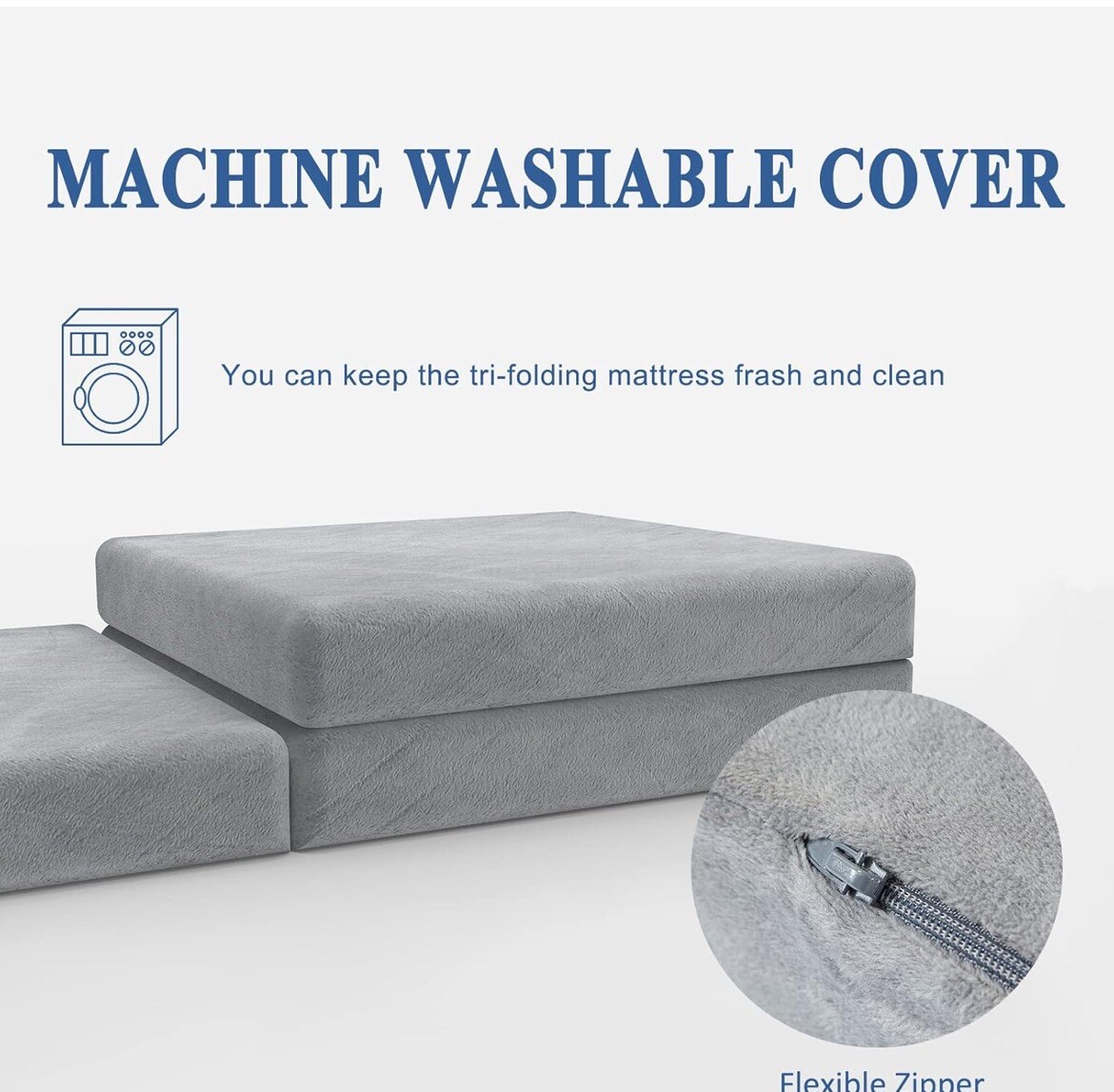 SINWEEK Folding Mattress with Storage Bag 3”Foldable Mattress,New item In Box