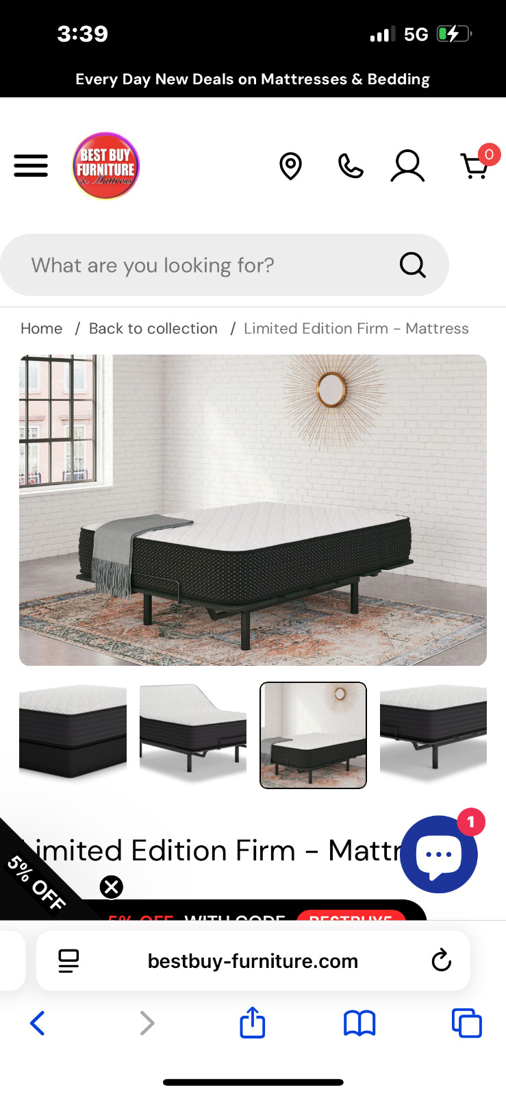 Brand new 12 inch ashley furniture limited edition firm mattress