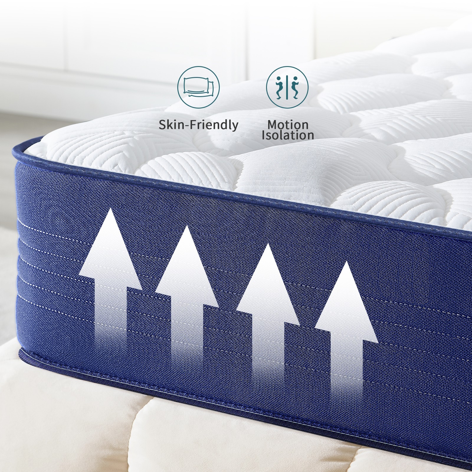 10″ 12″ Hybrid Mattress-Gel Memory Foam with Springs Twin Full Queen King Size