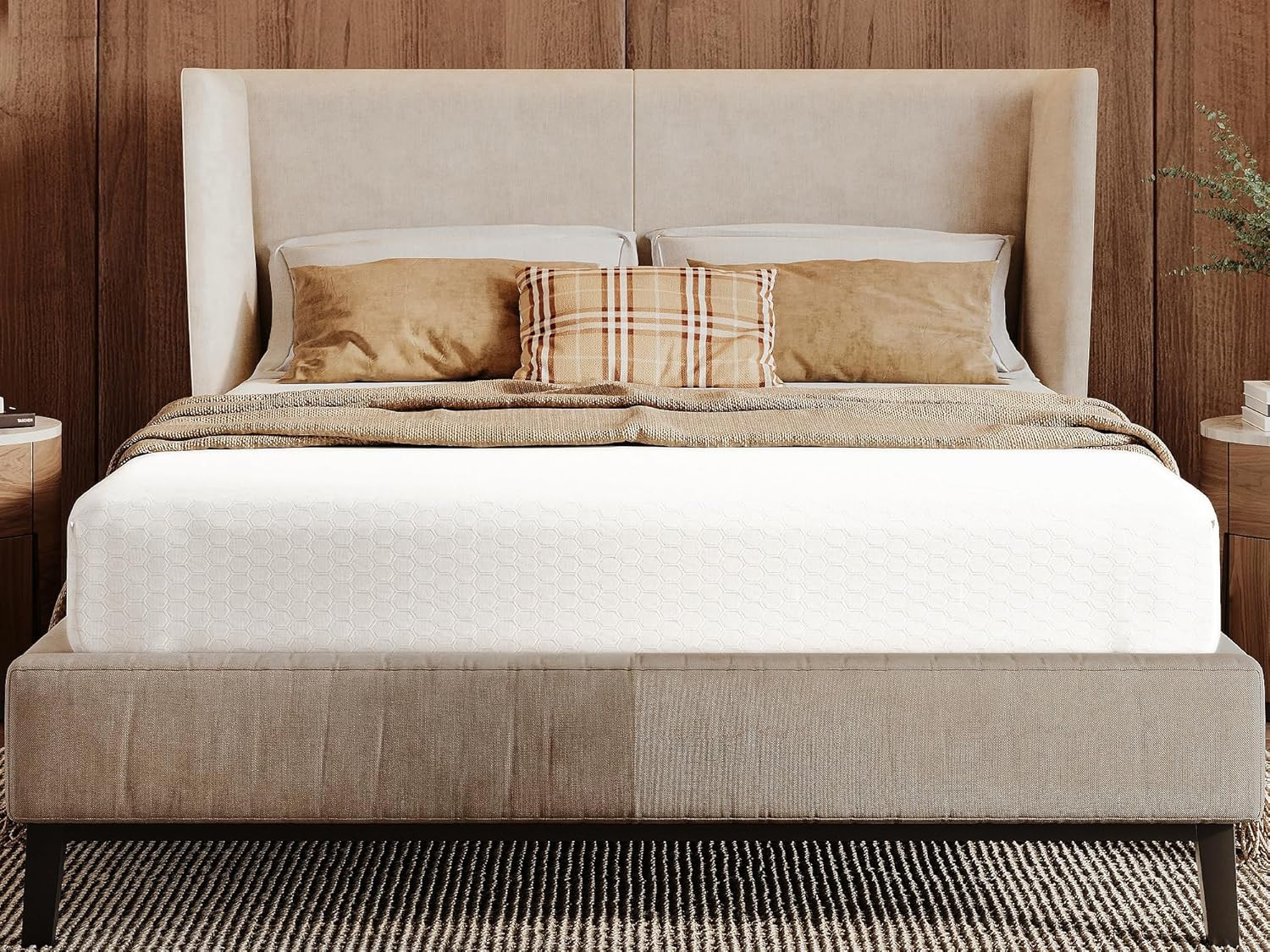 Twin Size 8-Inch Gel Memory Foam Mattress, Comfortable with Pressure Relieving E
