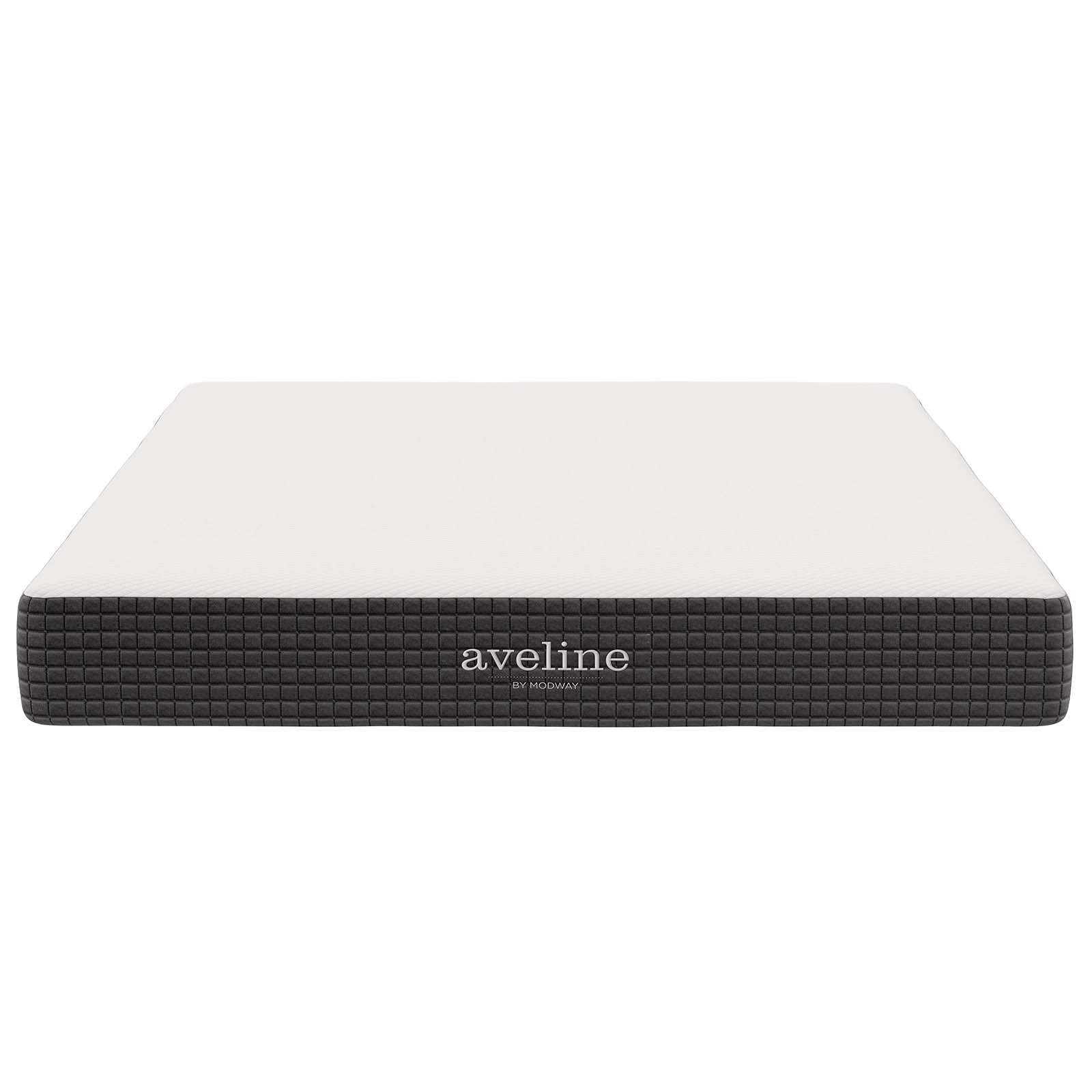 Modway Aveline 8″ Modern Style Memory Foam Queen Mattress in White