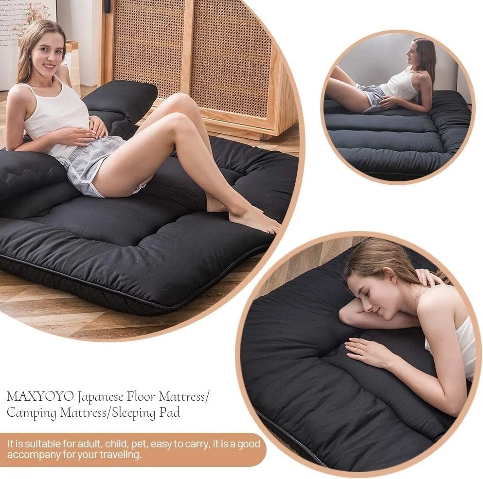 4-Inch Thick Portable Japanese Floor Mattress – Ideal for Kids & Dorms