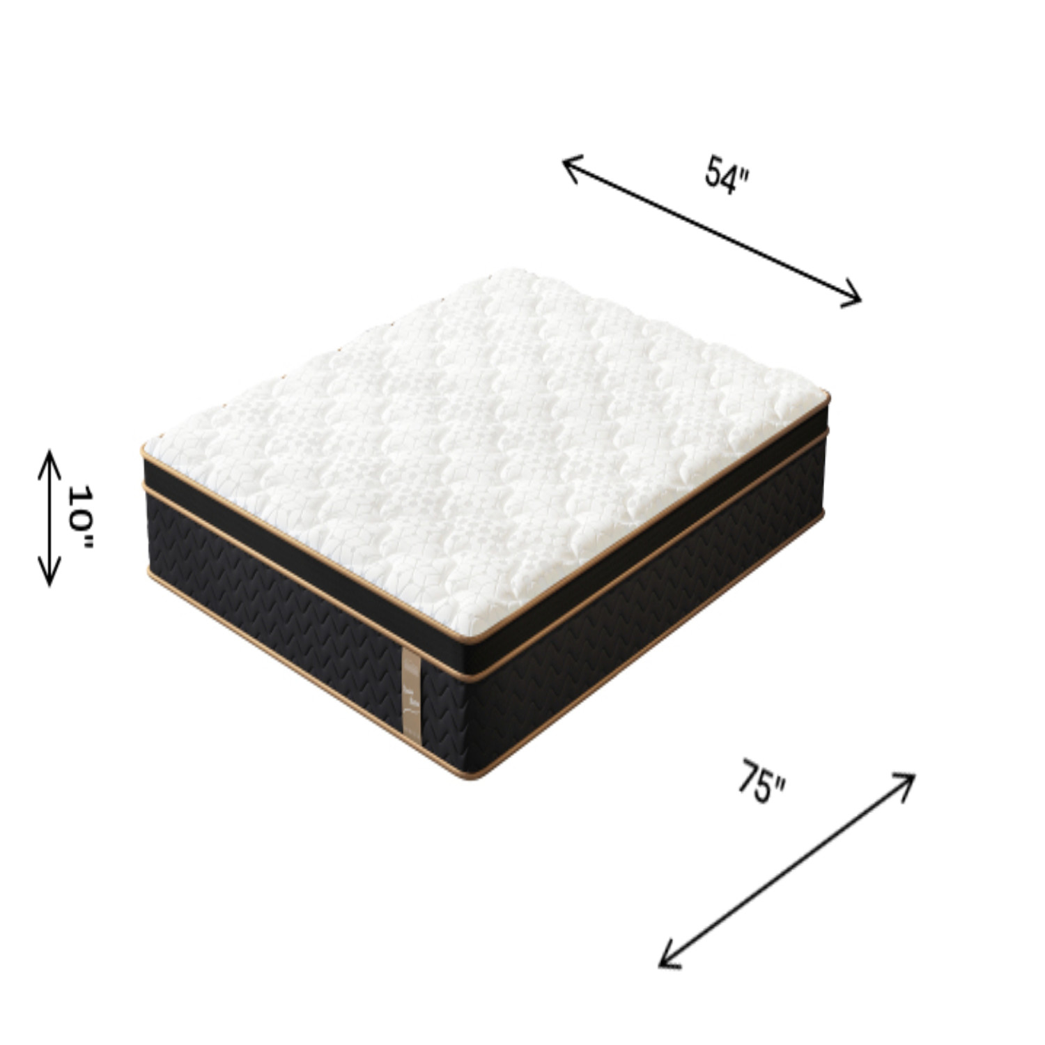 10″ Full Plush Hybrid Mattresses with Independently Encased Coils & Gel Memory