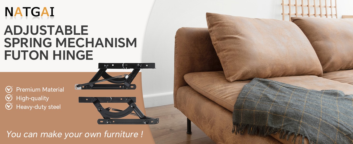 Sofa Couches Bed DIY Adjustable Spring Mechanism Futon Hin